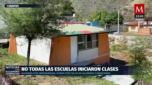 No todas las escuelas regresaron a clases por diversas causas. Alejandro Domínguez, 26 de agosto 2024