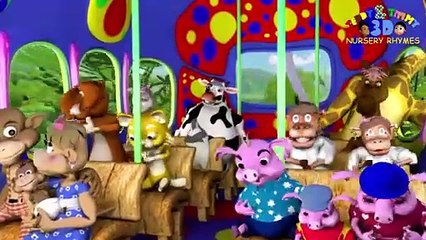 The Wheels On The Bus Go Round And Round English Nursery Rhymes for Children Kids and Babies