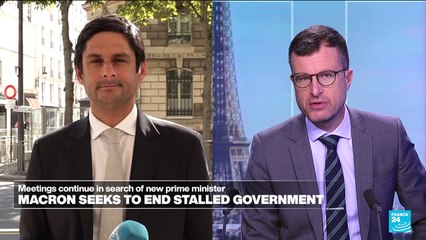 Download Video: France's Macron back to square one as left plans protests over political crisis