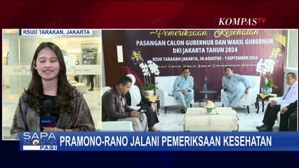 Update Pramono-Rano Jalani Tes Kesehatan Hari Ini, Apa Saja yang akan Diperiksa?