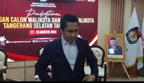 Konferensi Pers Setelah Pendaftaran Di KPU Tangsel