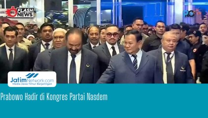 Prabowo Hadir di Kongres Partai Nasdem