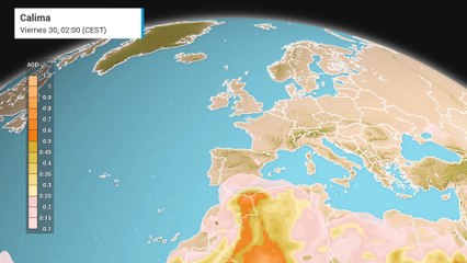 Invasión de calima en el sureste peninsular y Baleares