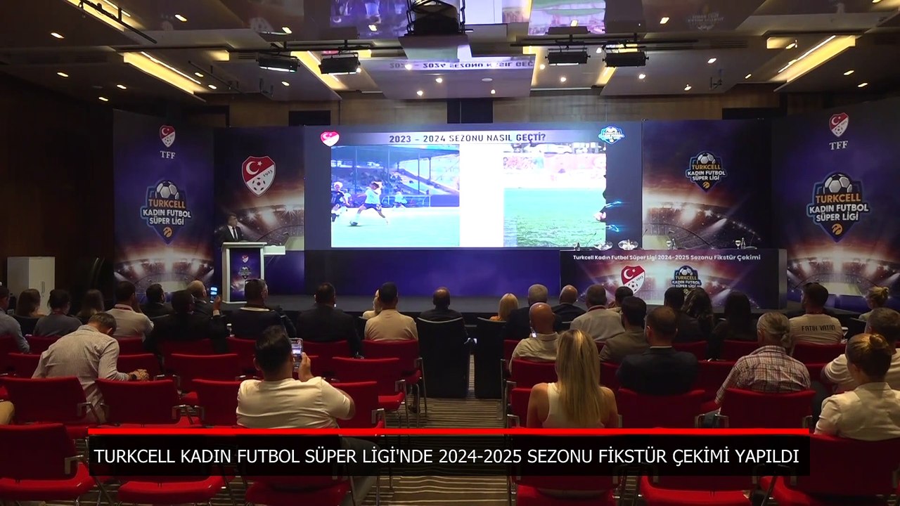 Turkcell Kadın Futbol Süper Ligi'nde 2024-2025 sezonu fikstür çekimi yapıldı