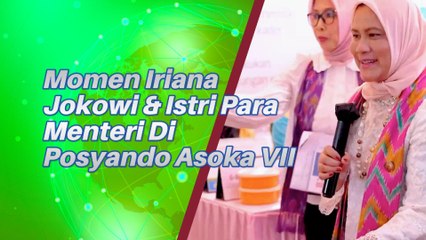 Iriana Jokowi Bersama Istri Menteri Kunjungi Posyandu