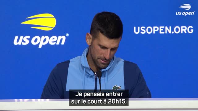 US Open - Djokovic : "Mes batteries sont à plat"