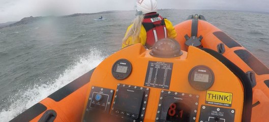 RNLI rescue Edinburgh paddleboarder 2 miles off Portobello beach