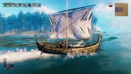 Mit dem U-Segel-Boot unterwegs. | Valheim | Ep. 12
