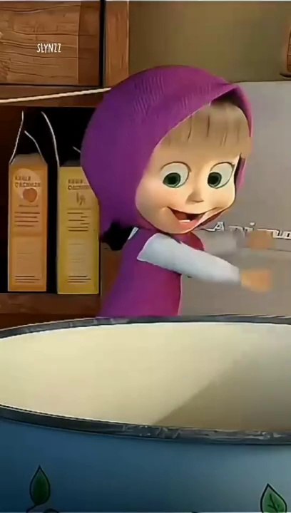 Masha in kitchen
