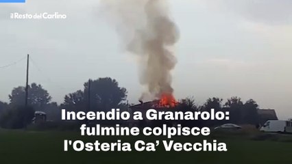 Incendio a Granarolo: fulmine colpisce l'Osteria Ca? Vecchia
