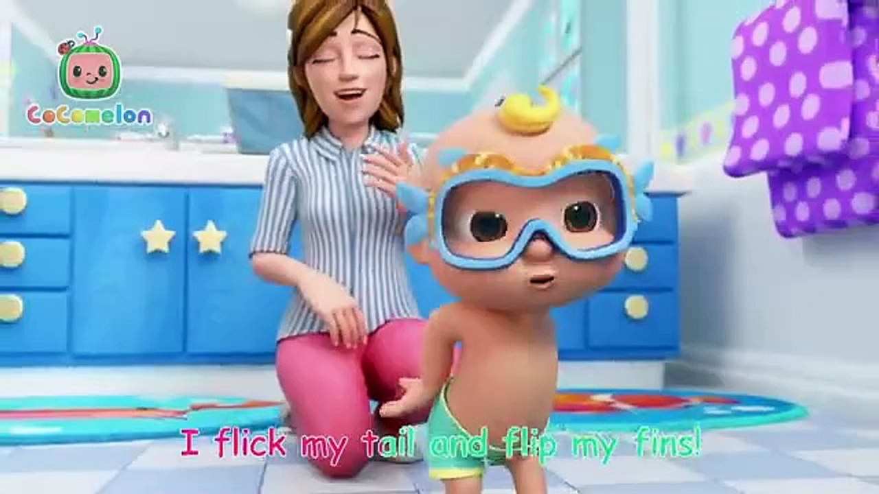 Fast Little Fishy Bath Time!  _  Nursery Rhymes _ Kids Songs/kids poems