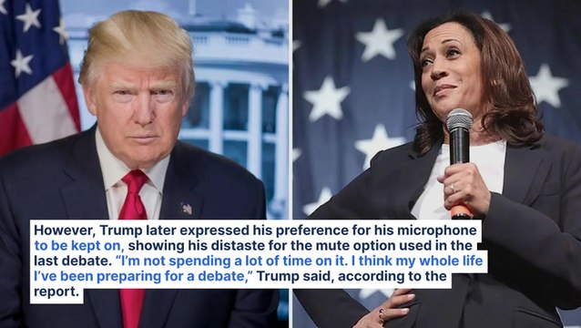 Trump-Harris Debate Could Be Derailed Due To 'Hot Mic' Dispute — Ex-President On Prepping: 'I Think My Whole Life I've Been Preparing'