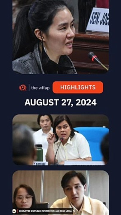 Today's headlines: Alice Guo, Sara Duterte, Sandro Muhlach | The wRap | August 27, 2024