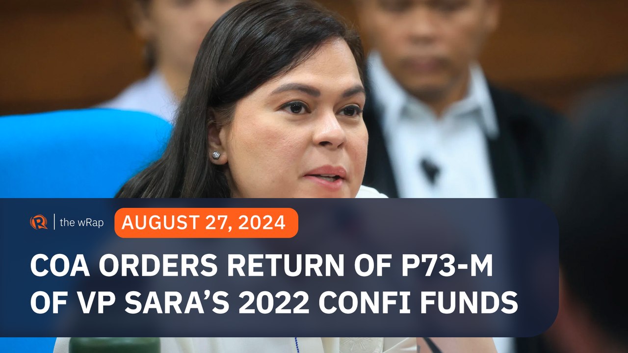 COA issues P73-M notice of disallowance on Sara Duterte’s secret funds