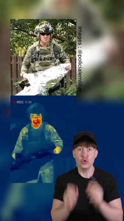 Une couverture de survie efface ton signal thermique 