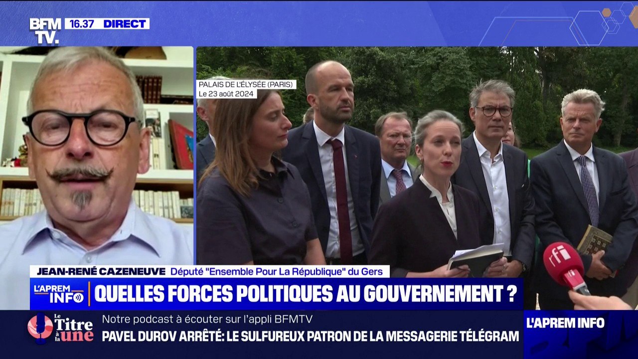 Choix du Premier ministre: "Nous ne voulons pas de La France insoumise", assure Jean-René Cazeneuve (Renaissance)