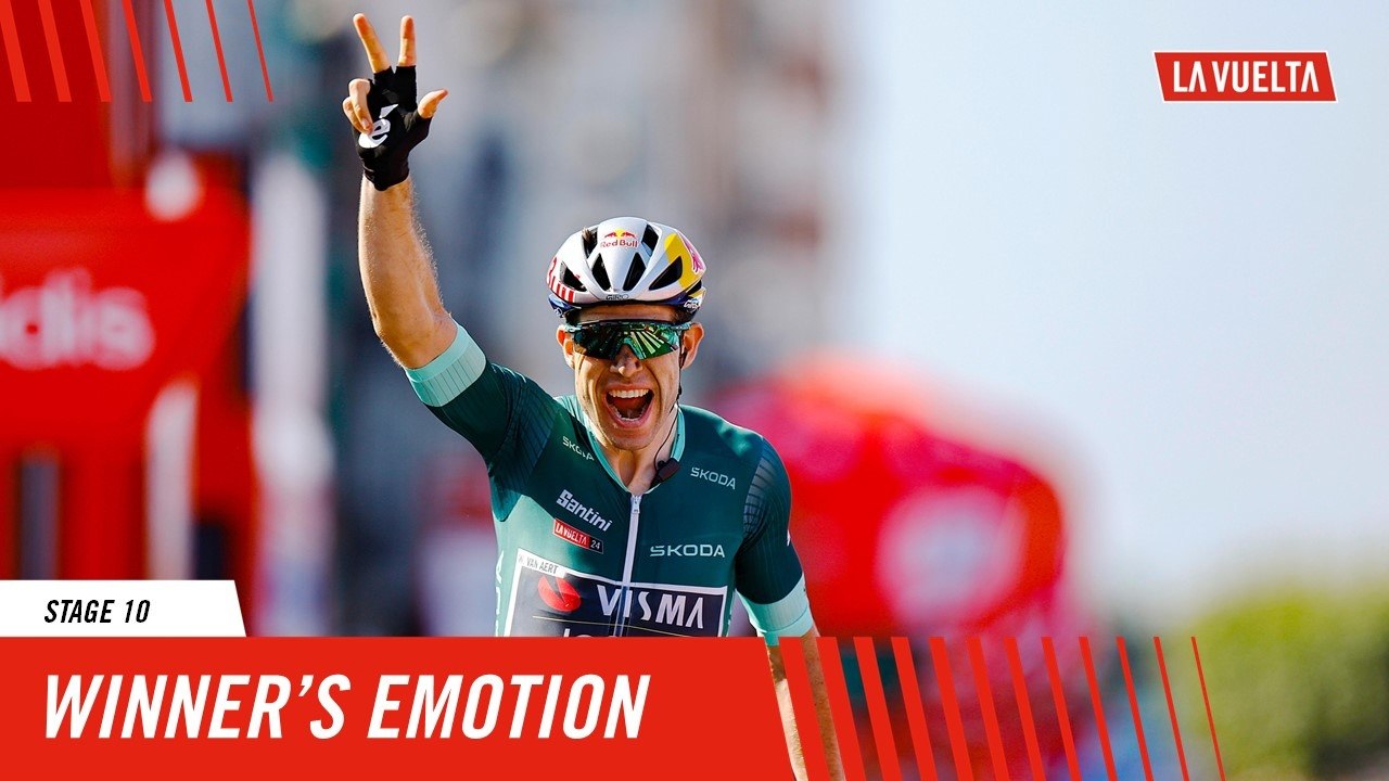 Winner's emotion - Stage 10 - La Vuelta 2024