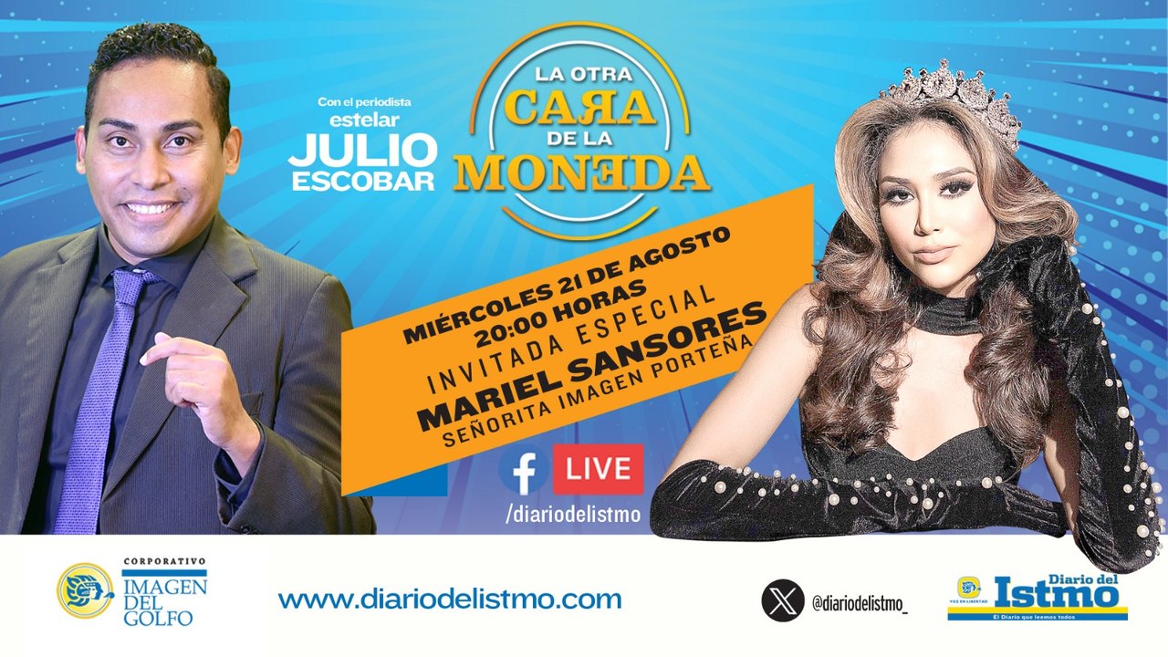 #LaOtraCaradelaMoneda  Invitada: Mariel Sansores "Señorita Imagen Porteña" Con: Julio Escobar