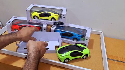 Unboxing and Review of 2 Function Remote Control Racing Car with 3D Lights for Kids