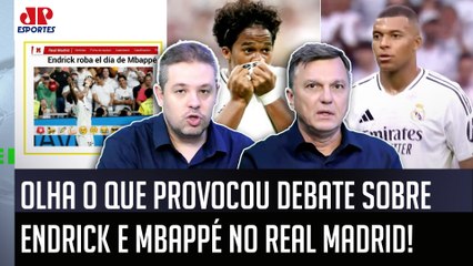 "NÃO DÁ pra ficar LEVANDO ISSO A SÉRIO, né?? Gente, o Endrick e o Mbappé..." Real Madrid GERA DEBATE