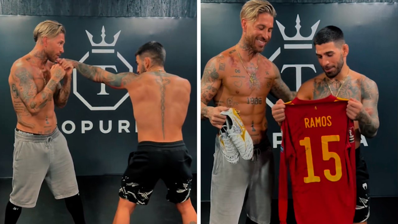 Sergio Ramos ahora demuestra sus habilidades y talento para el box y así lo comparte en Instagram