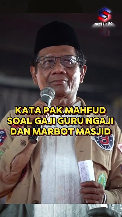 KETIKA MAHFUD MD BICARA SOAL GAJI GURU NGAJI