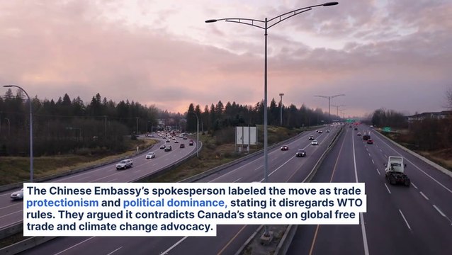 China Slams Canada's 100% Tariffs On Chinese EVs After Trudeau Administration Follows In The Footsteps Of US And EU: 'Typical Trade Protectionism'