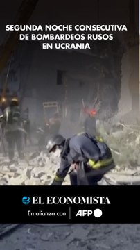 Segunda noche consecutiva de bombardeos rusos en Ucrania