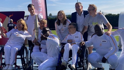 Jeux paralympiques : Golo et Ritchie « fiers » d’avoir ramené la flamme à Grigny