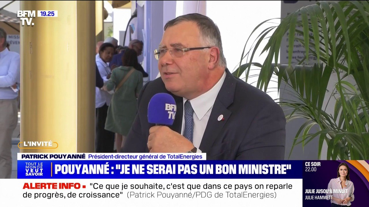 Patrick Pouyanné (TotalEnergies): "Je ne serai pas un bon ministre"