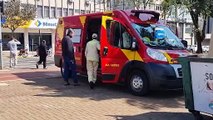 Mulher é atropelada por bicicleta na ciclovia da Avenida Brasil