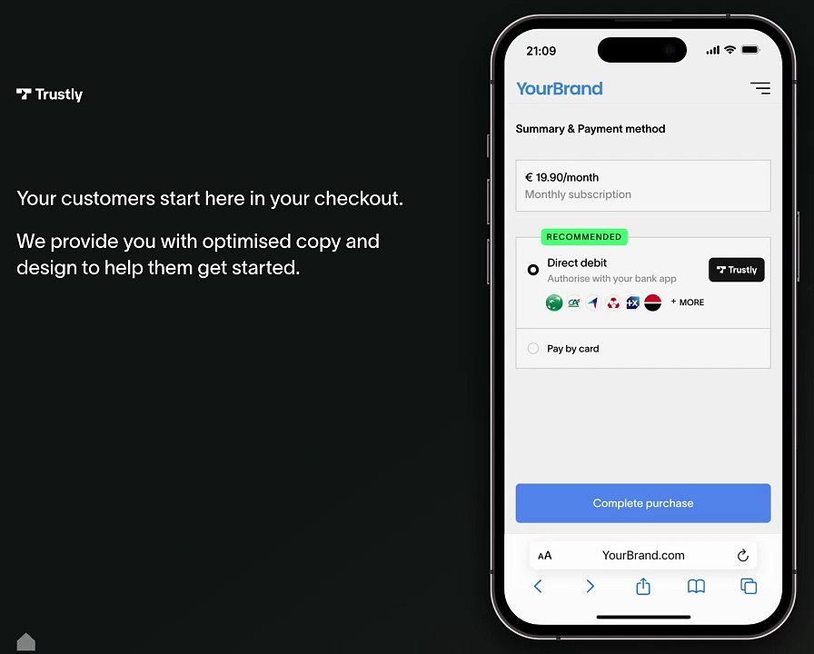 Subscription by bank