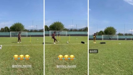 Balotelli che colpi: Super Mario scatenato in allenamento