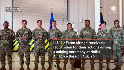 Airmen recognized for lifesaving flash flood rescue