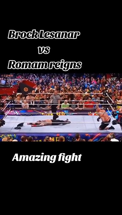 Roman Reigns Vs Brook Lesnar Intense Fight
