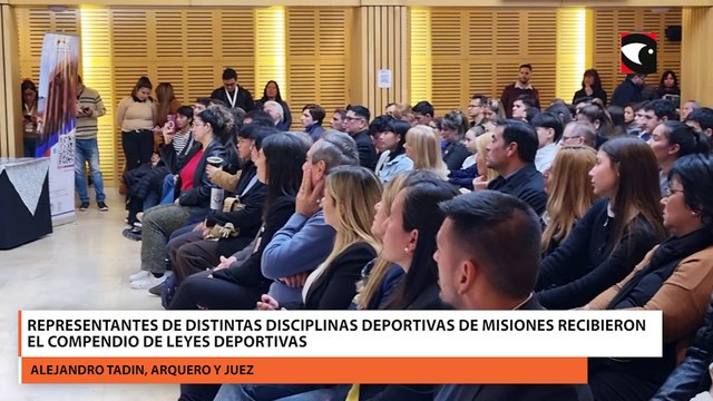 Representantes de distintas disciplinas deportivas de misiones recibieron el compendio de leyes deportivas