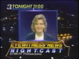 KYW Channel 3 Eyewitness News Nightcast - Tonight promo for November 5, 1984