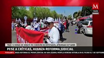 Entre críticas y con mucha tensión, así se vivió el debate de la reforma judicial en San Lázaro