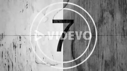 Motion retro film countdown in 80 and 90s style 10
