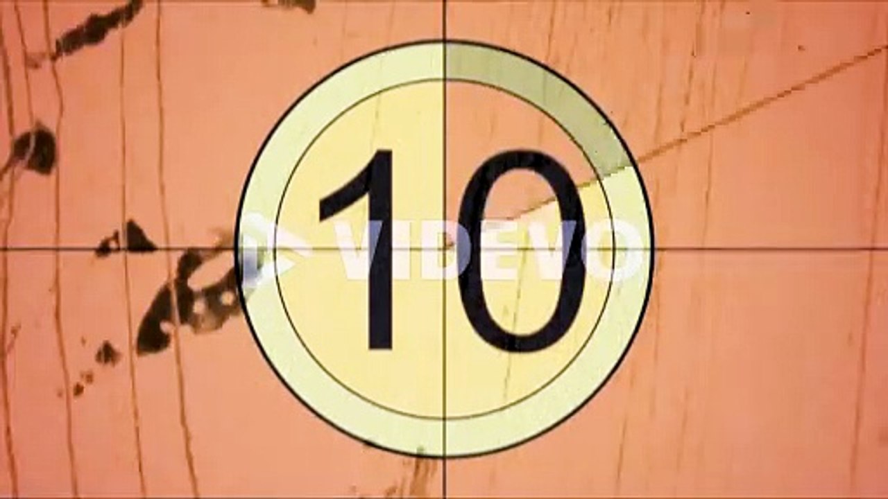 Motion retro film countdown in 80 and 90s style 17