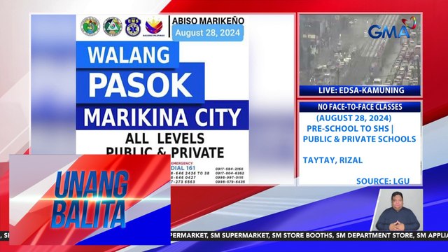Ilang residente malapit sa Marikina River, maagang lumikas dahil tumataas na ang tubig | Unang Balita