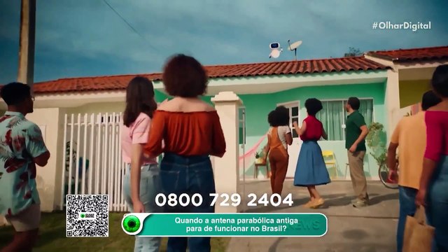 Quando a antena parabólica antiga para de funcionar no Brasil?