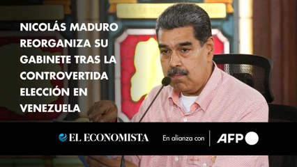 Nicolás Maduro reorganiza su gabinete tras la controvertida elección en Venezuela