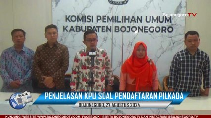 Penjelasan KPU Bojonegoro Jika Hanya Ada 1 Paslon yang Mendaftar Pilkada