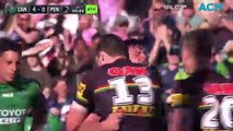 Raiders v Panthers highlights. Footage NRL.com