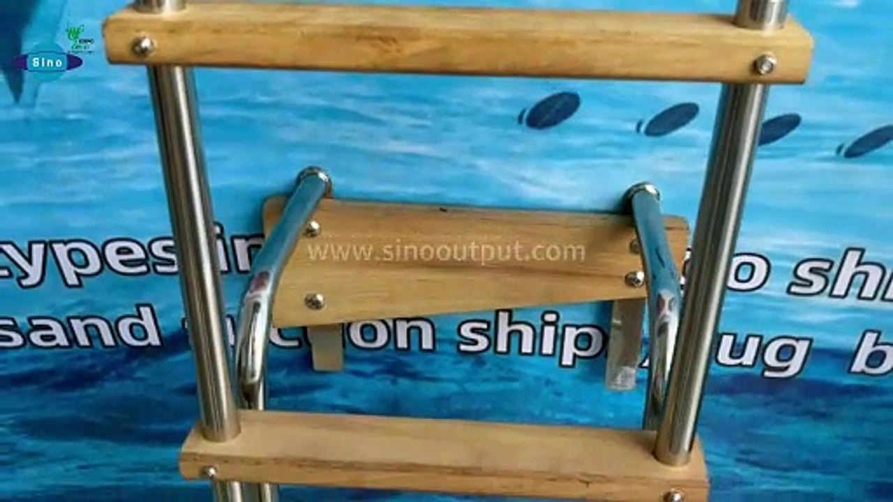 Sinooutput corrosion-resistant high-plasticity AISI316/304 stainless steel folding ladder for yach.
