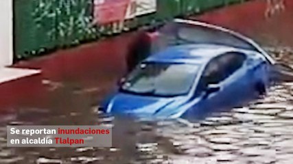 Se reportan  inundaciones en alcaldía Tlalpan