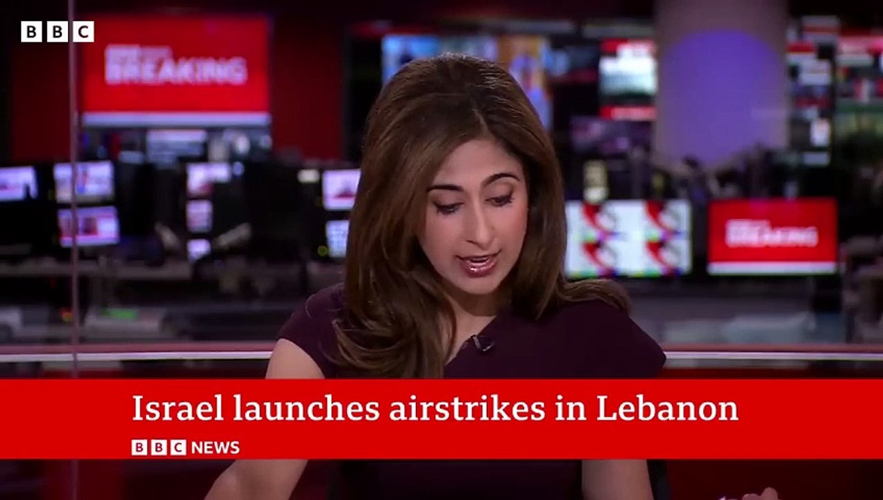 Israel launches strikes in Lebanon and Hezbollah fires hundreds of rockets  BBC News