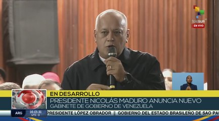 Diosdado Cabello es designado como ministro de Interior y Justicia