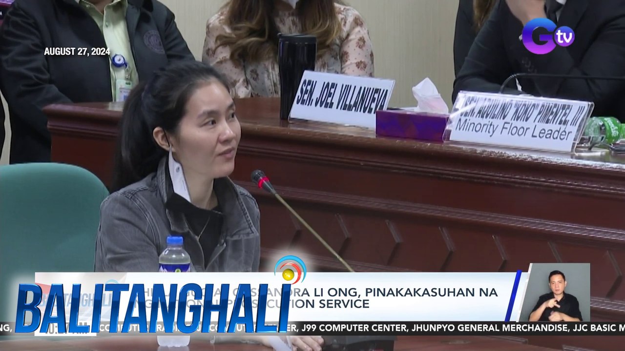 Shiela Guo at Cassandra Li Ong, pinakakasuhan na ng National Prosecution Service | Balitanghali